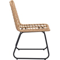 zion light brown outdoor chair   