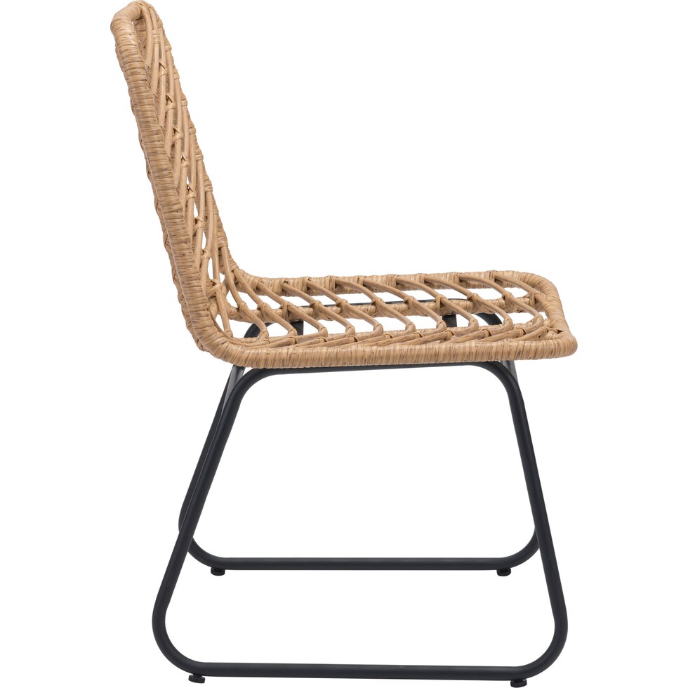 zion light brown outdoor chair   