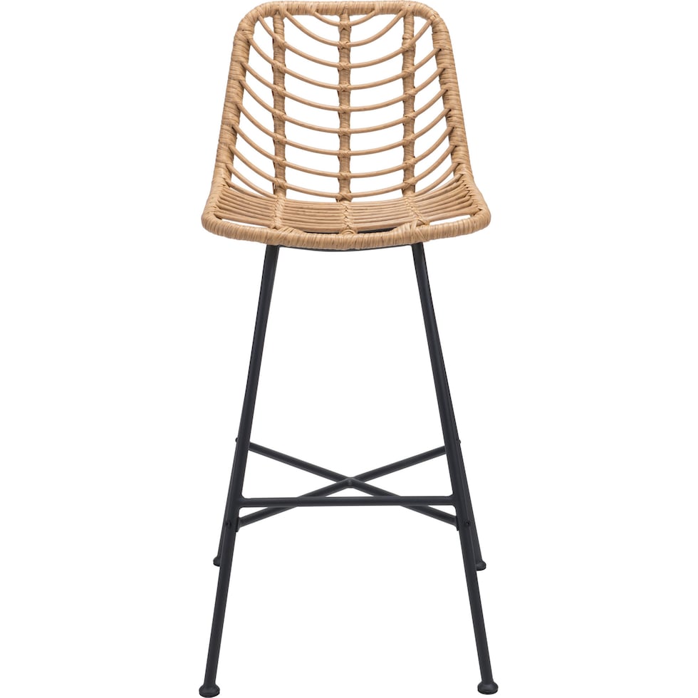 zion light brown outdoor stool   