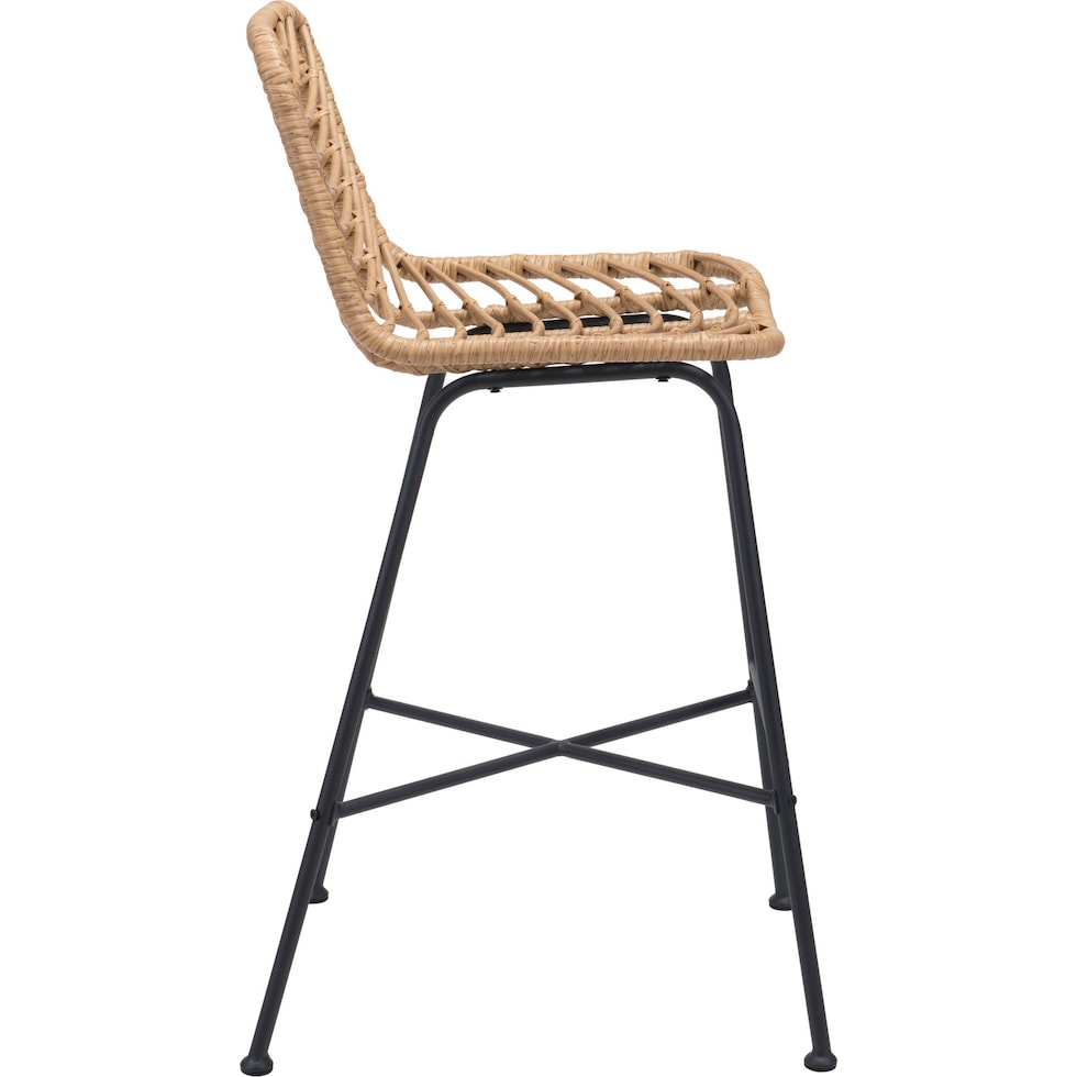 zion light brown outdoor stool   