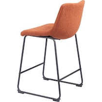 zion orange counter height stool   