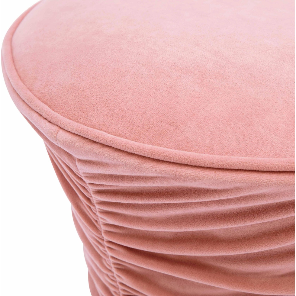 zirconia pink ottoman   