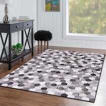 zoid gray area rug  x    