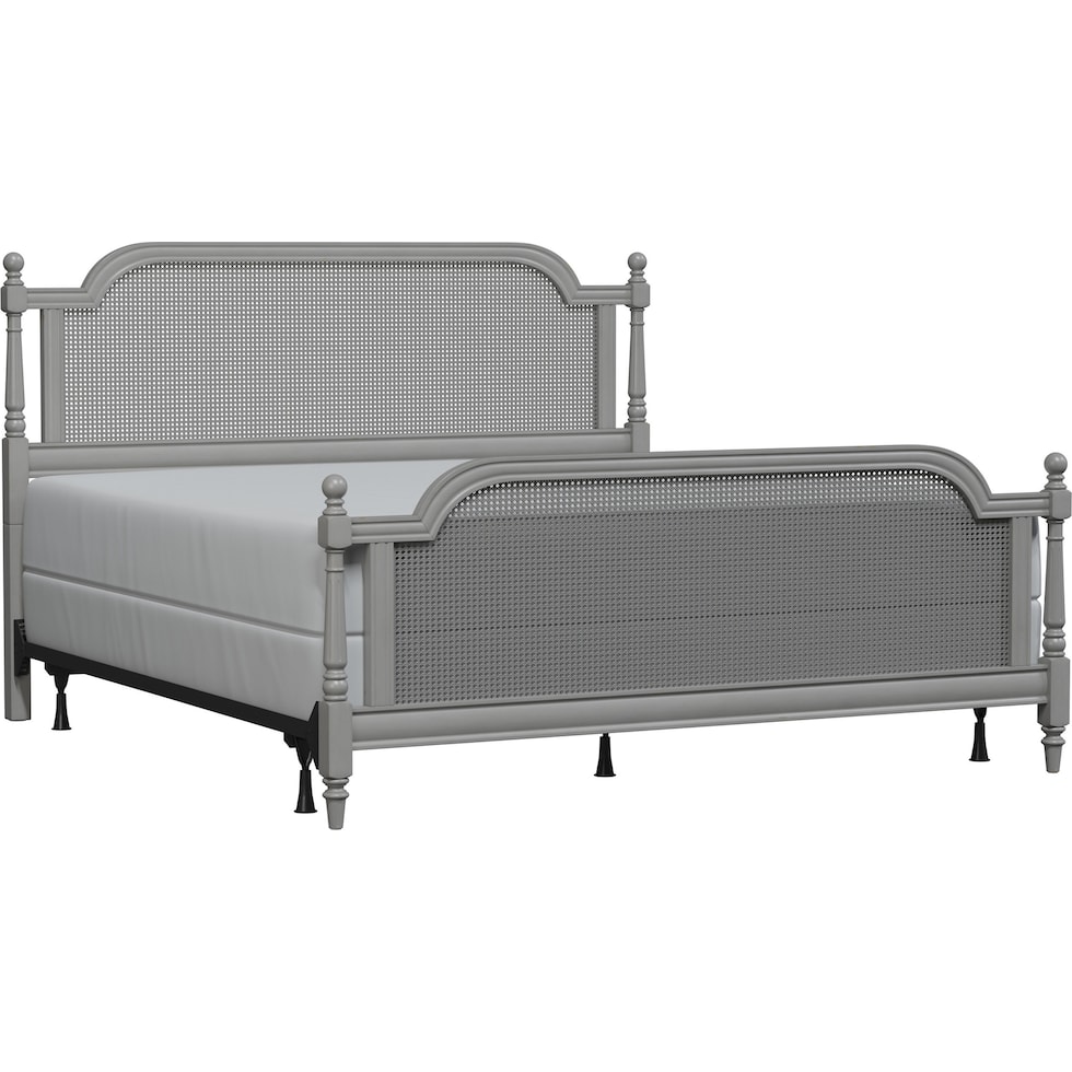 zophia gray king bed   