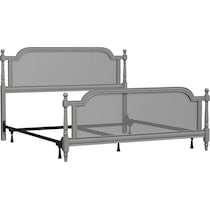 zophia gray king bed   