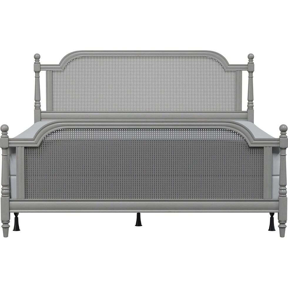 zophia gray king bed   