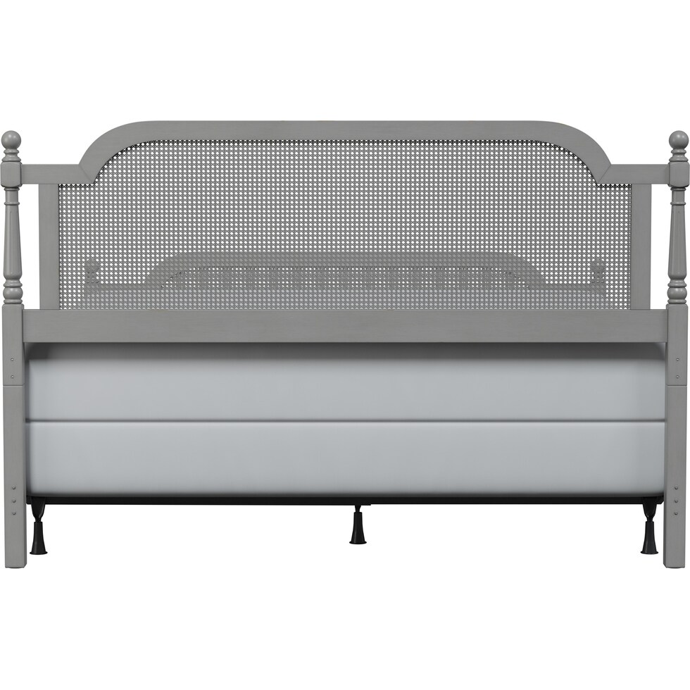 zophia gray king bed   