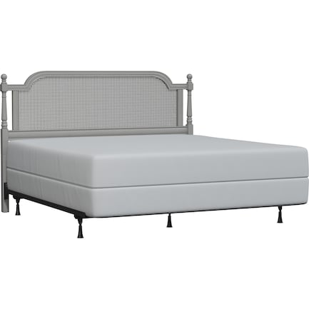 Zophia King Headboard and Bed Frame - Gray