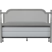 zophia gray king headboard   