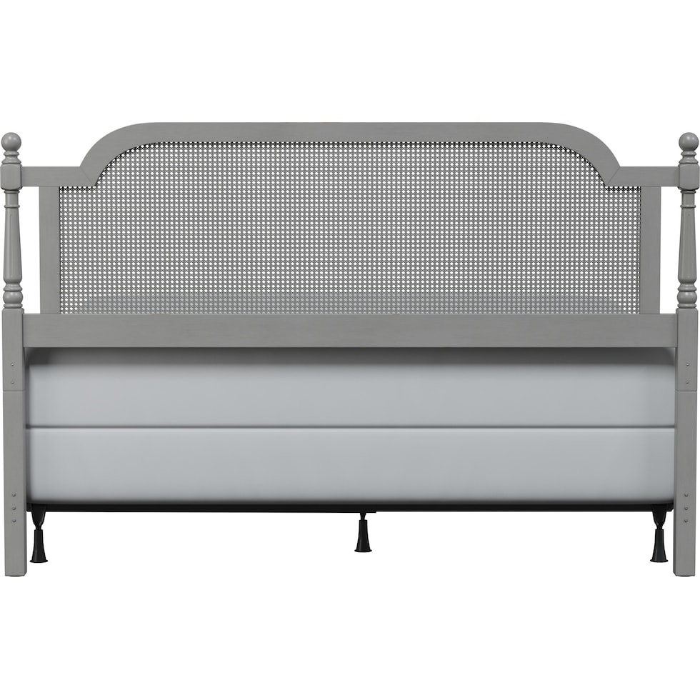 zophia gray king headboard   