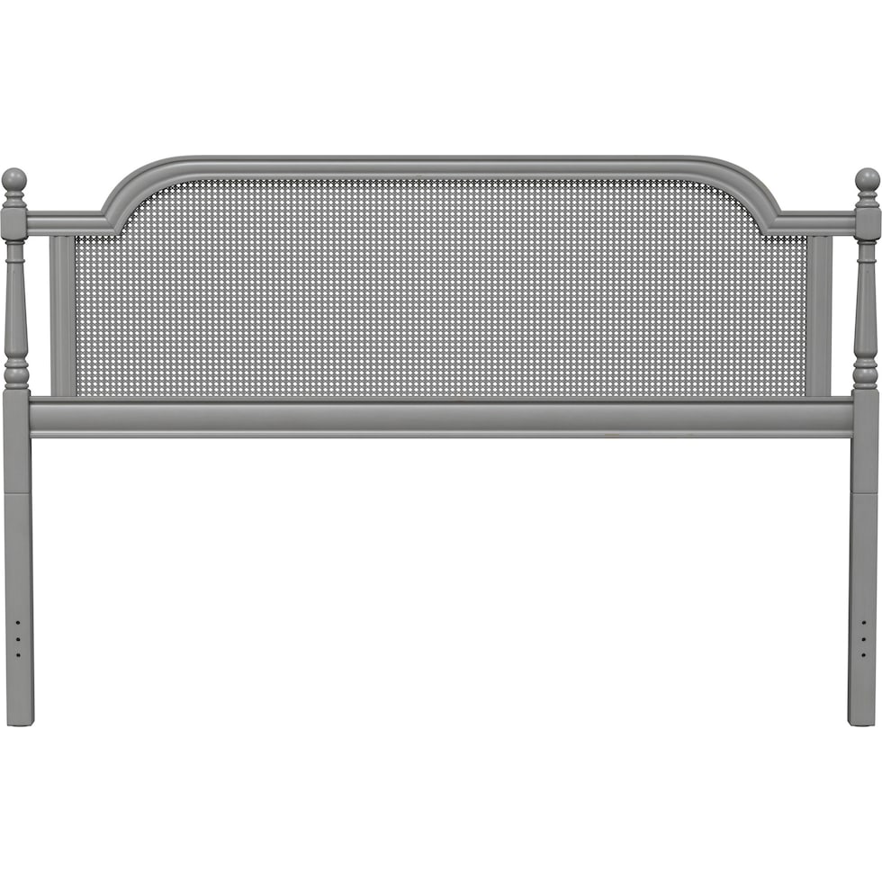 zophia gray king headboard   