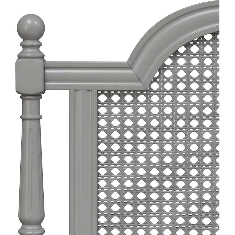 zophia gray king headboard   