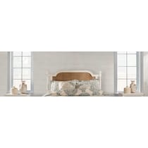 zophia white queen headboard   