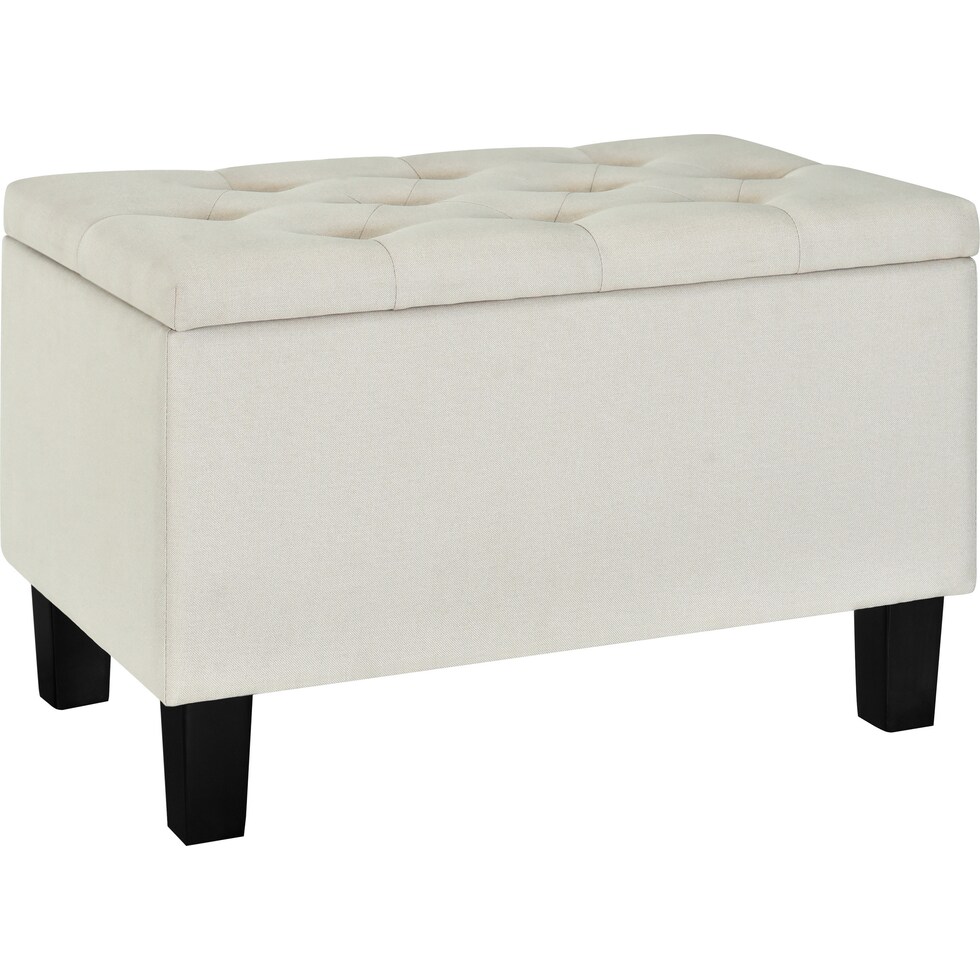zophia white storage bench   