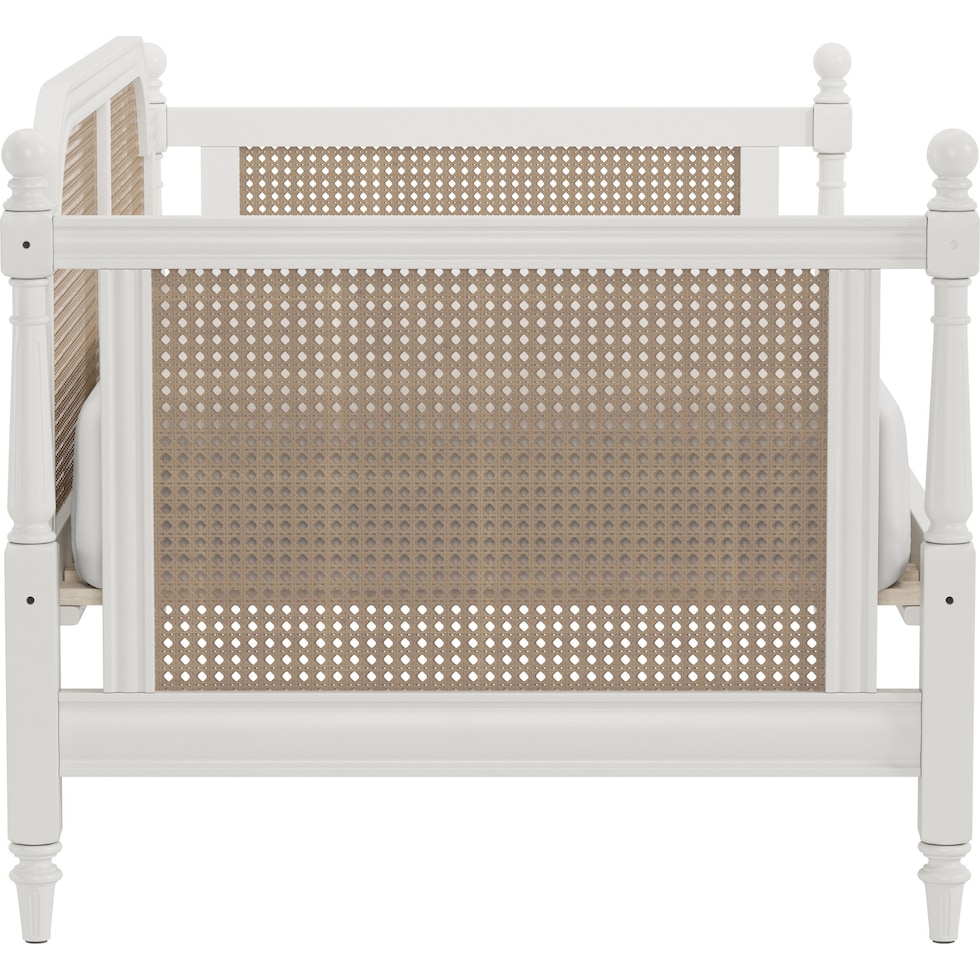 zophia white twin bed   