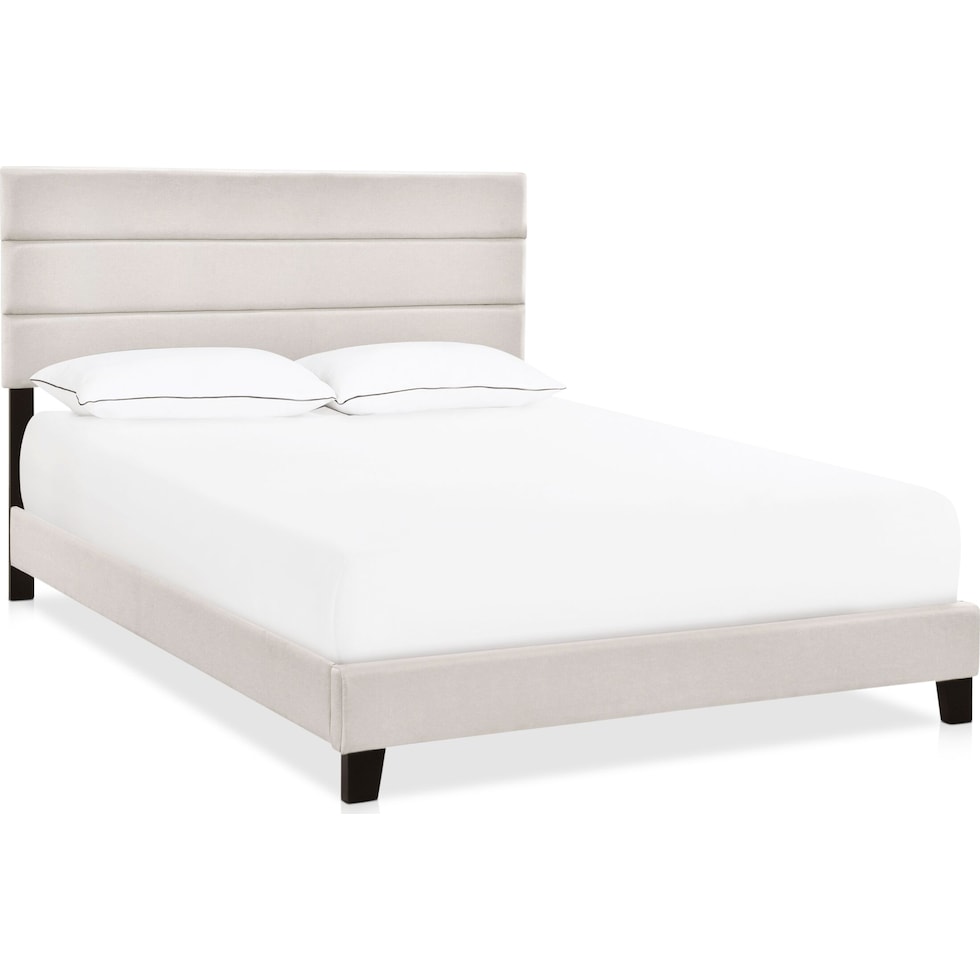 zuri gray queen bed   