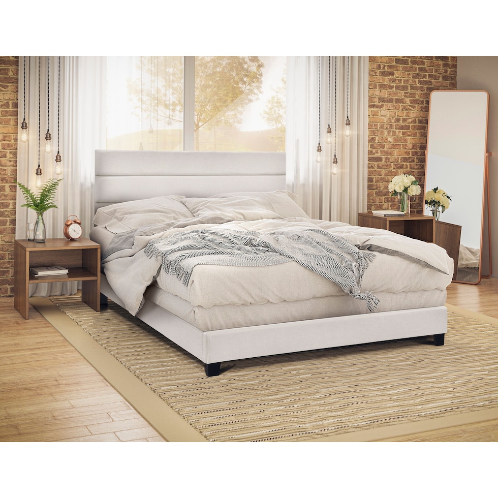 zuri gray queen bed   