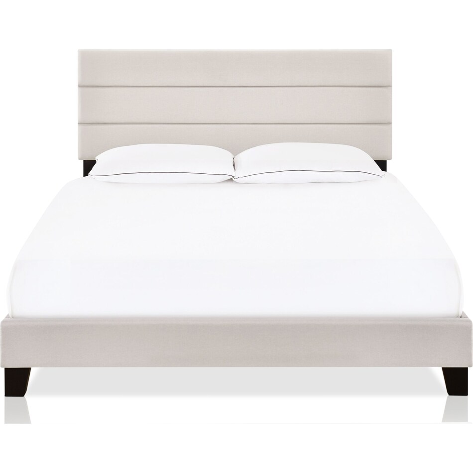 Zuri Queen Upholstered Bed Light Gray Value City Furniture