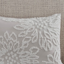 zuri gray white full queen bedding set   