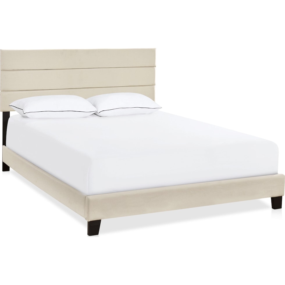 zuri neutral queen bed   