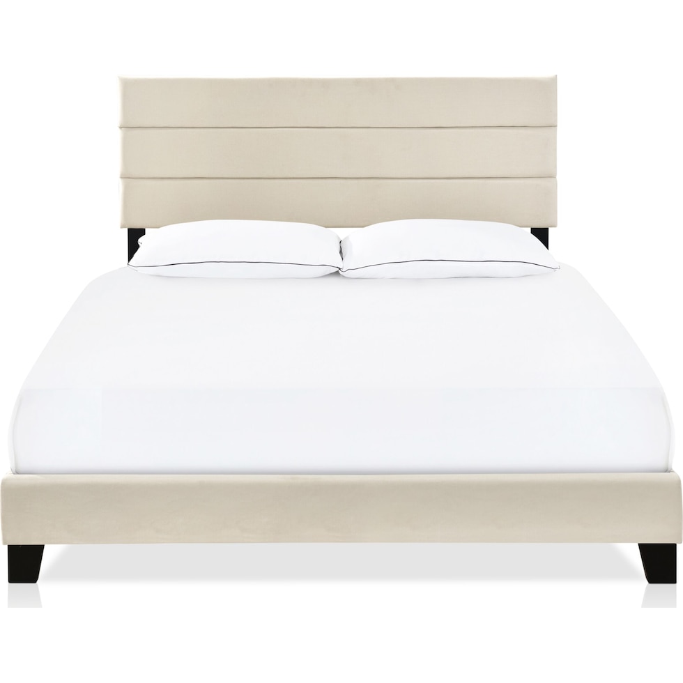 zuri neutral queen bed   