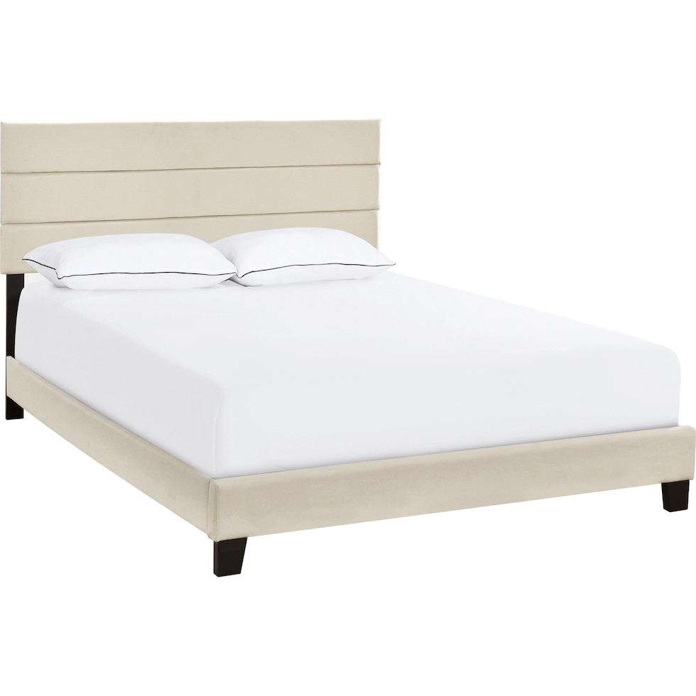 zuri white king bed   