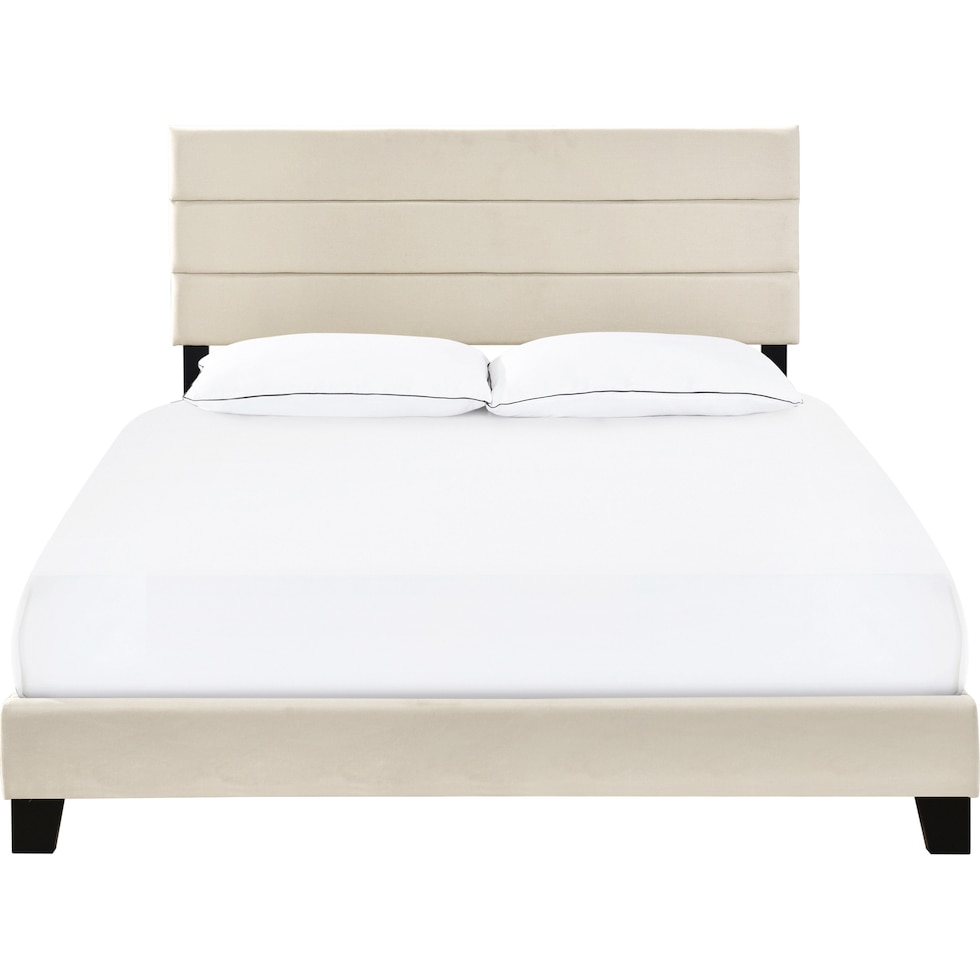 zuri white king bed   