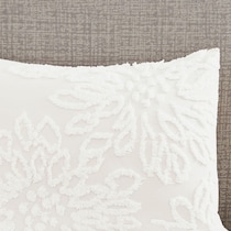 zuri white king california king bedding set   