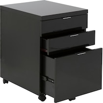 zya black file cabinet   